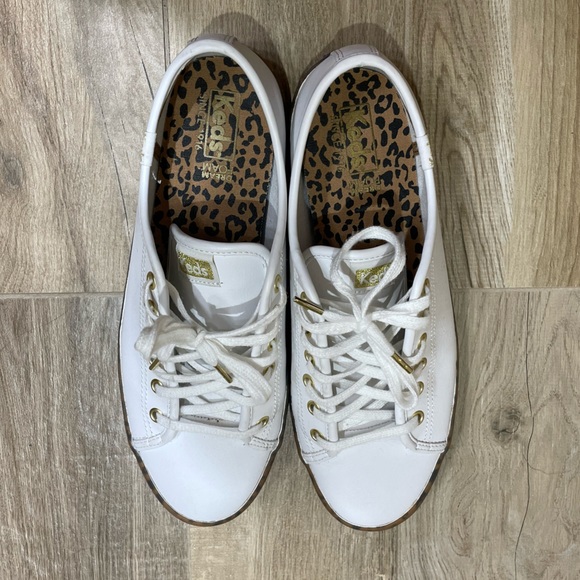 Leopard Sole Leather Keds - Picture 2 of 6